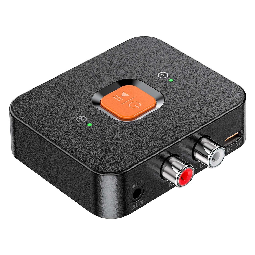 Bluetooth 6.0 Audio Adapter Wireless Receiver for Old Speakers System 3.5mm RCA