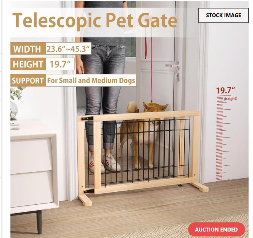 Extra Wide Adjustable Dog Gate