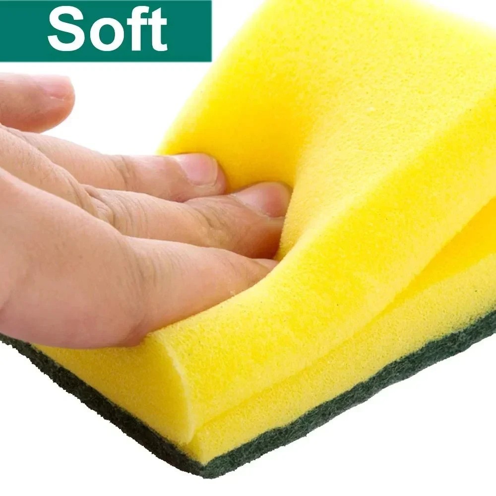 10 pack Highly absorbent double-sided sponge magic cleaning pot rust sponge