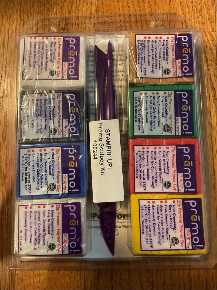 Stampin Up Polymer Clay & Tools Bundle Kit - Texturing Blade Premo Sculpty Ref1