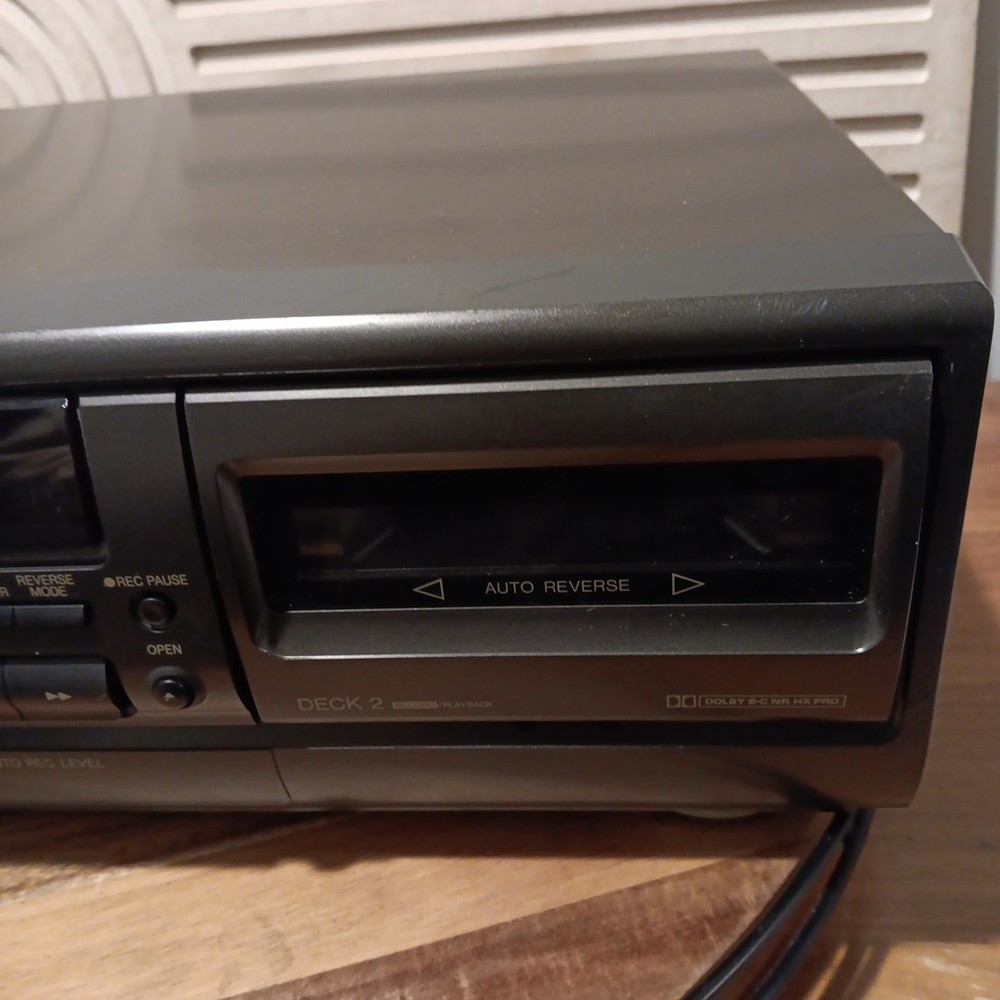 Technics RS-TR272 Dual Cassette Deck Feather Touch Control ONLY DECK 2 WORKS
