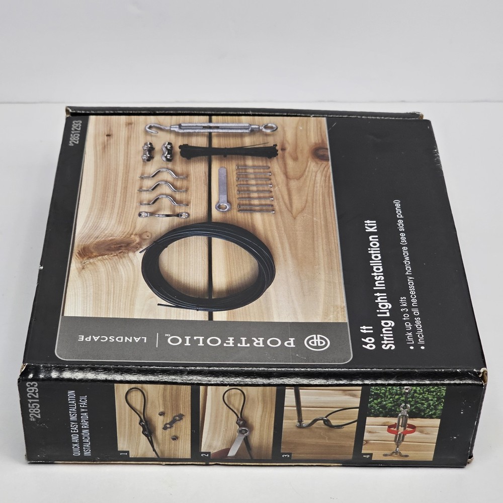 Portfolio Landscape 66 ft. String Light Installation Hardware Kit Harbor Breeze