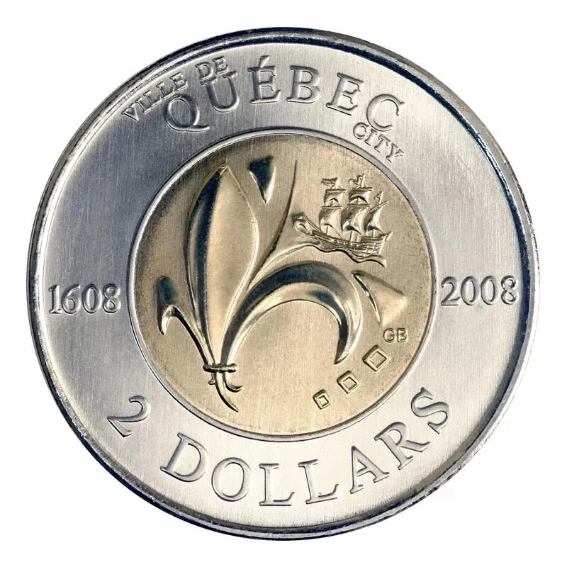 Canada 2008 Toonie $2 - Quebec Mint like state