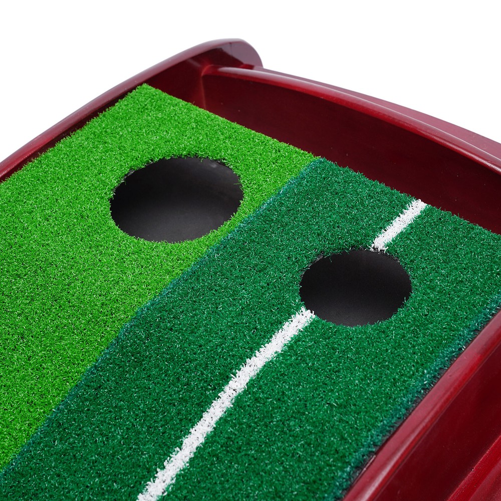 10ft Indoor Golf Putting Exerciser Putting Green W/ Automatic Ball Return System