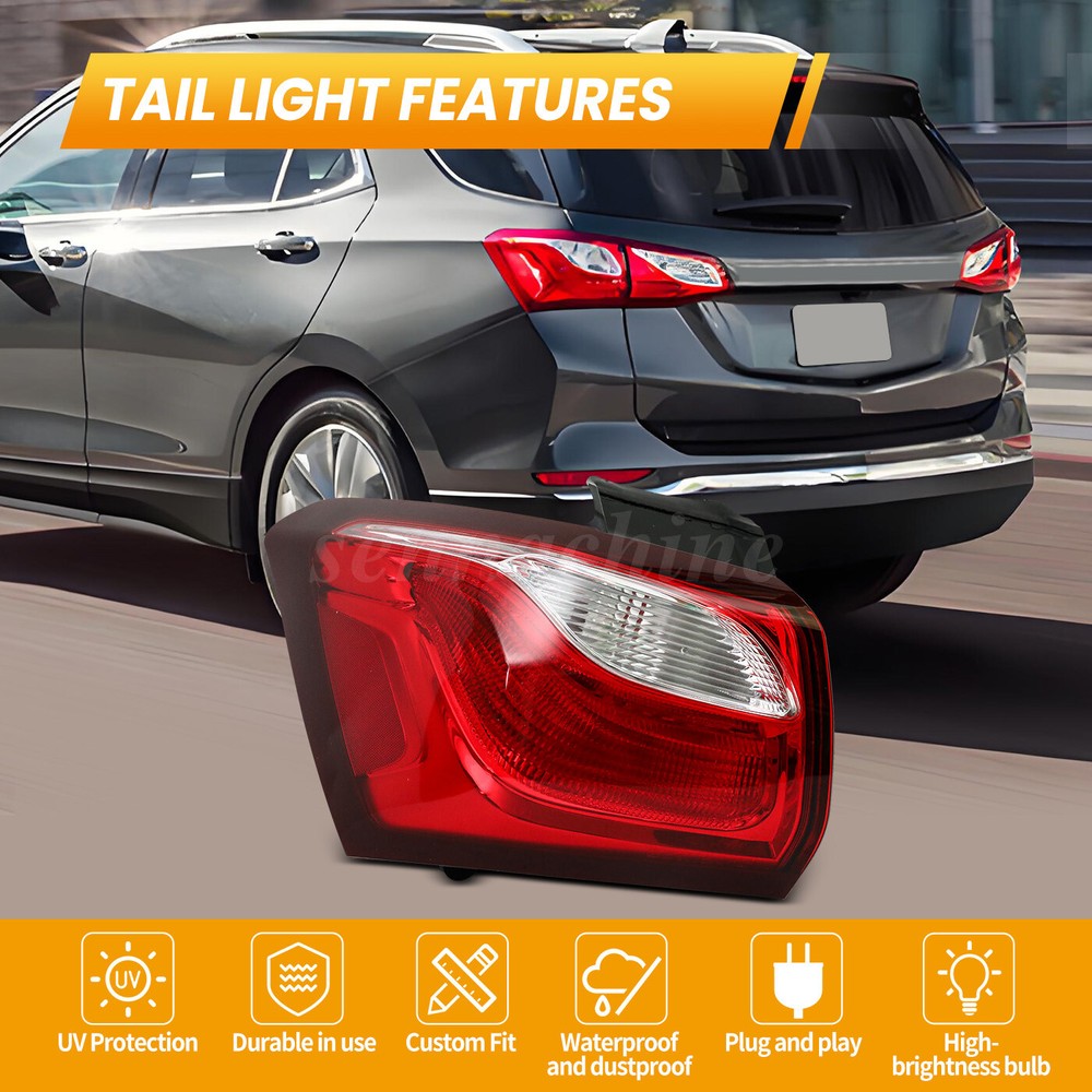 For 2018 2019 2020 2021 Chevy Equinox Halogen Tail Light Outer Left Driver Side