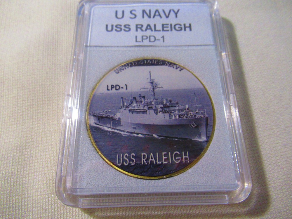US NAVY - USS Raleigh (LPD-1) Challenge Coin