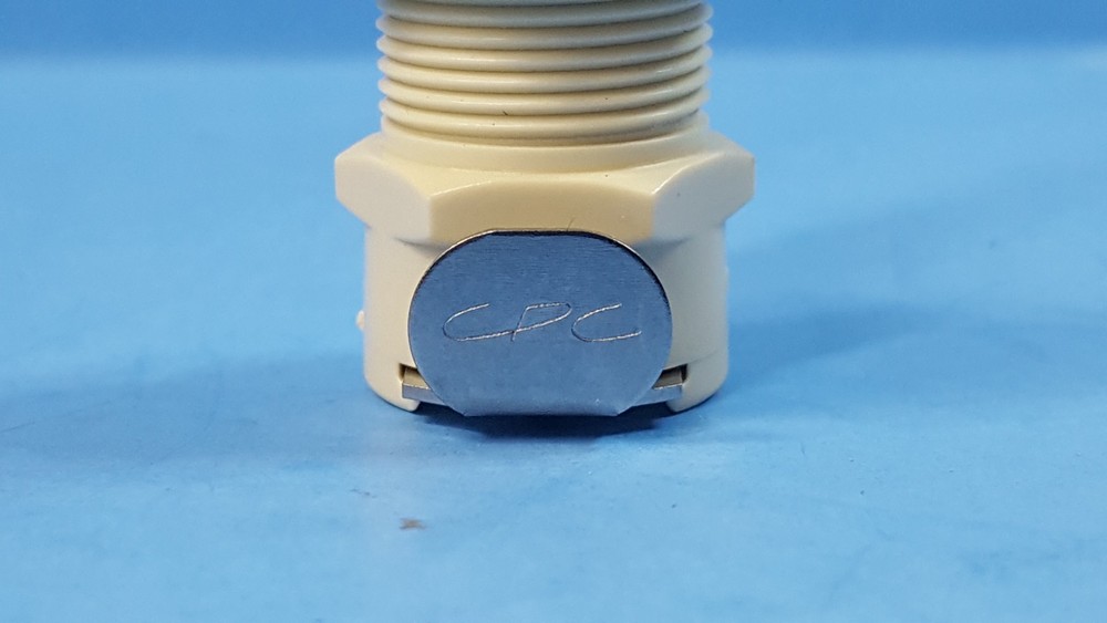 One Pc- Barb Non-Valved panel Mount Coupling Body, PLC1600412, CPC, 1/4 Hose
