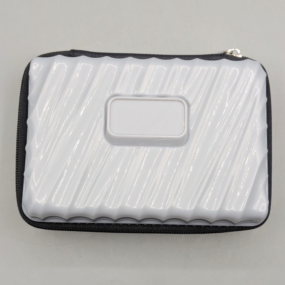 Tumi Delta Silver Mini Hard Shell Amenity Case Kit EMPTY