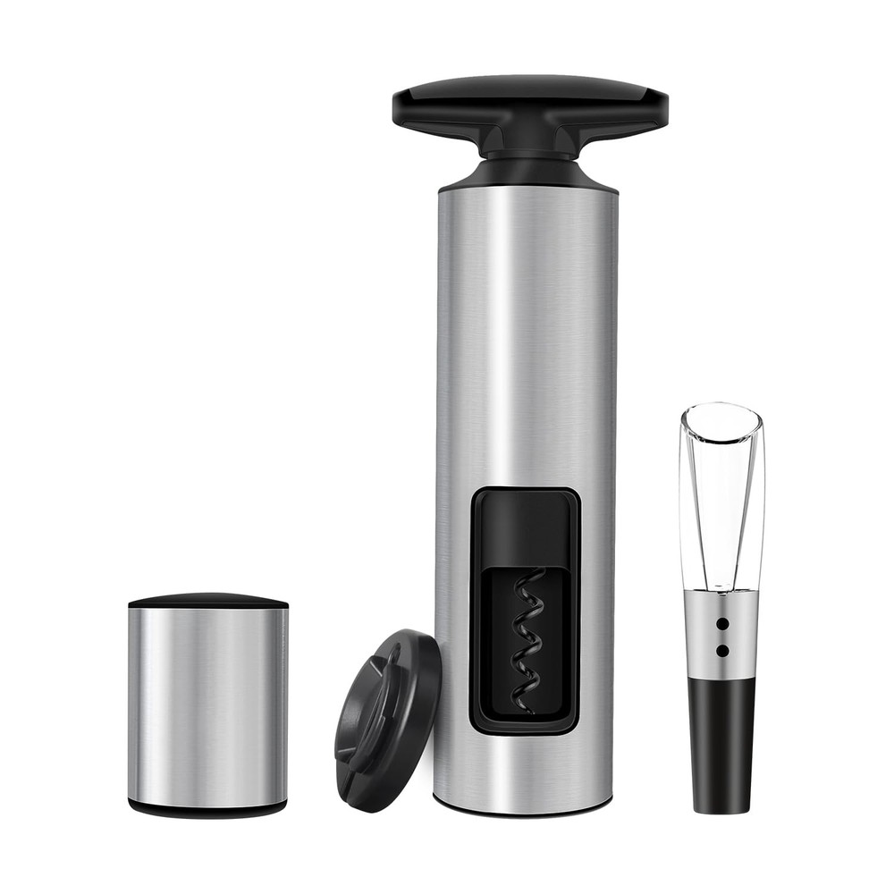 Selfpulling Wine Opener Set Twist Wine Corkscrew With Foil Cutter/premium Vacuum