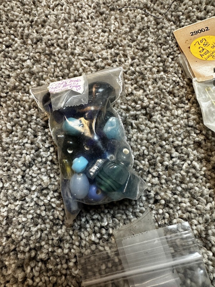 Vintage Macrame Accessories Rings Beads