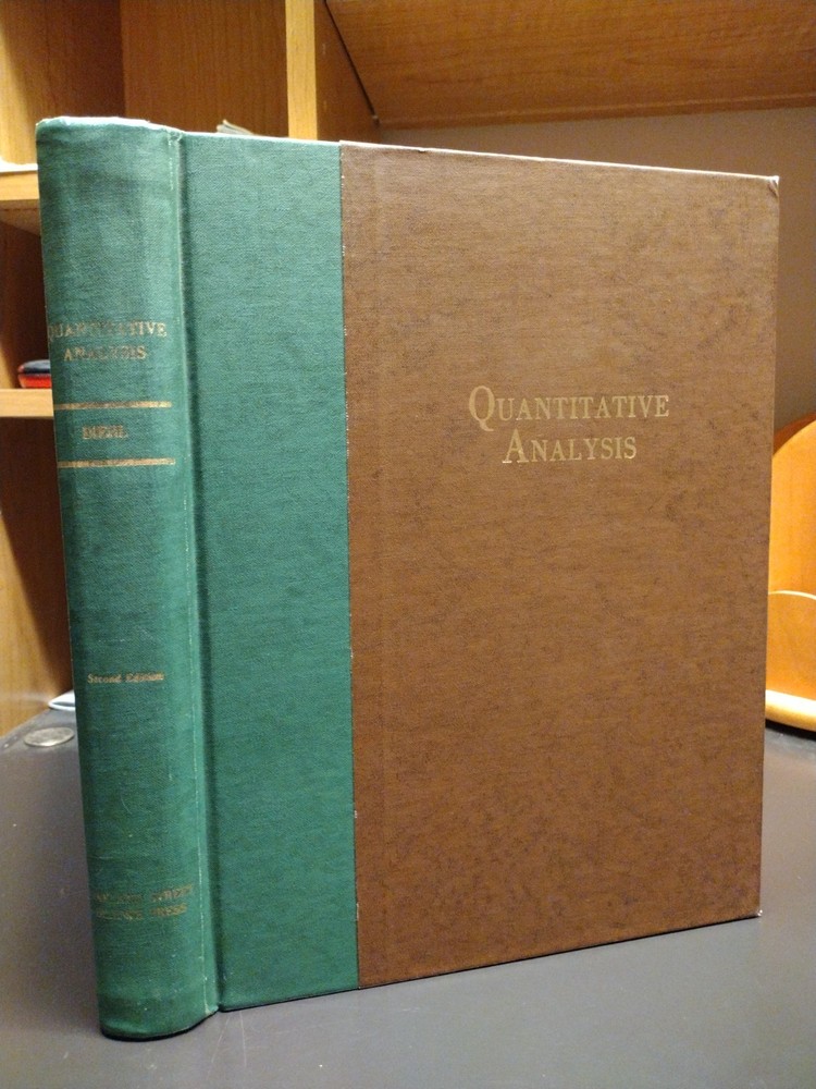 Quantitative Analysis Elementary Principles & Practice Harvey Diehl Chemistry