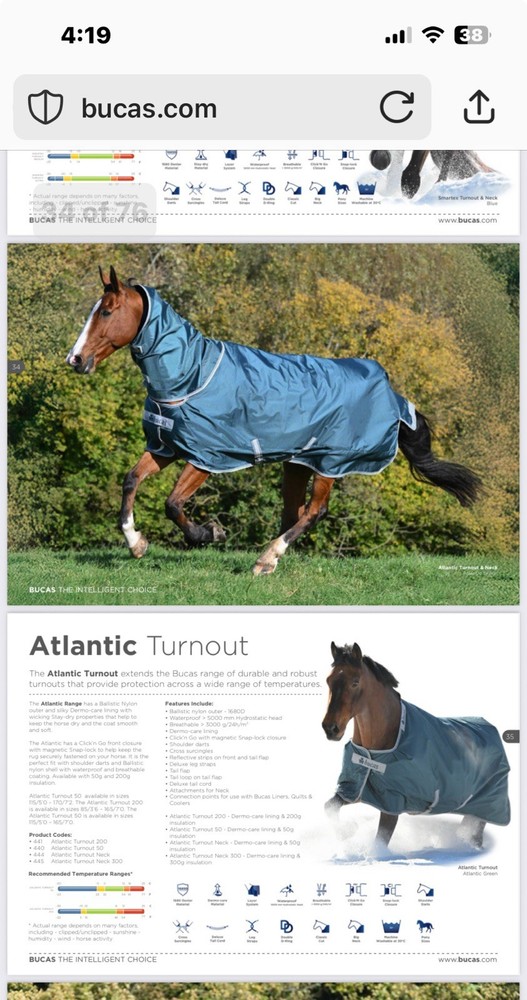 Bucas 72" Atlantic Turnout  - 50 gram fill