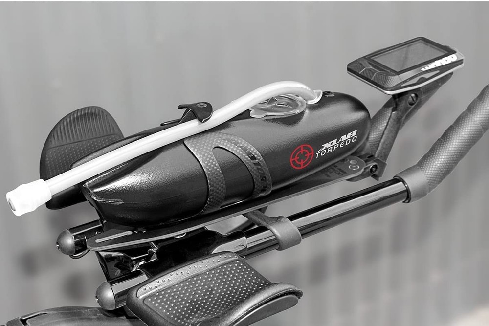 XLAB Cycling Torpedo Versa Slim Aero Drink System + Computer Mount - Black
