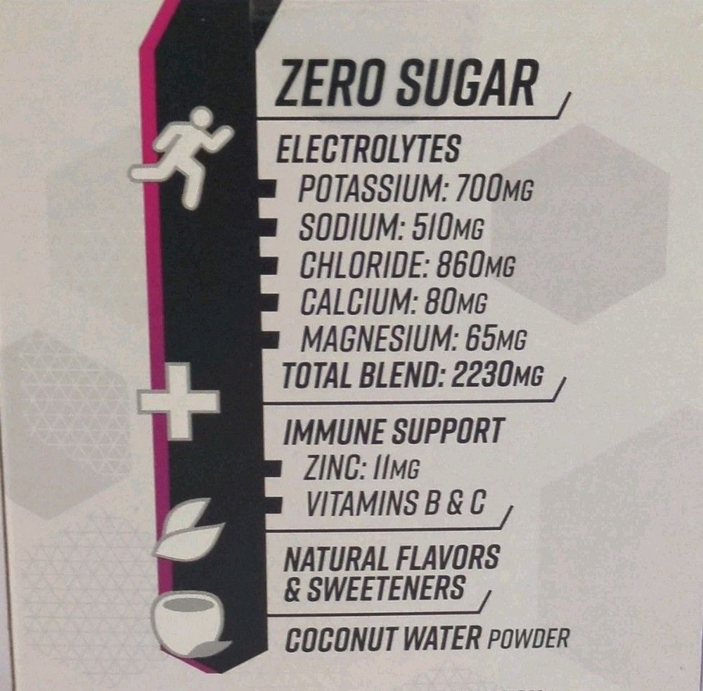 BODYARMOR Flash IV Electrolyte 6 Packets Grape - Zero Sugar - Hydration Booster