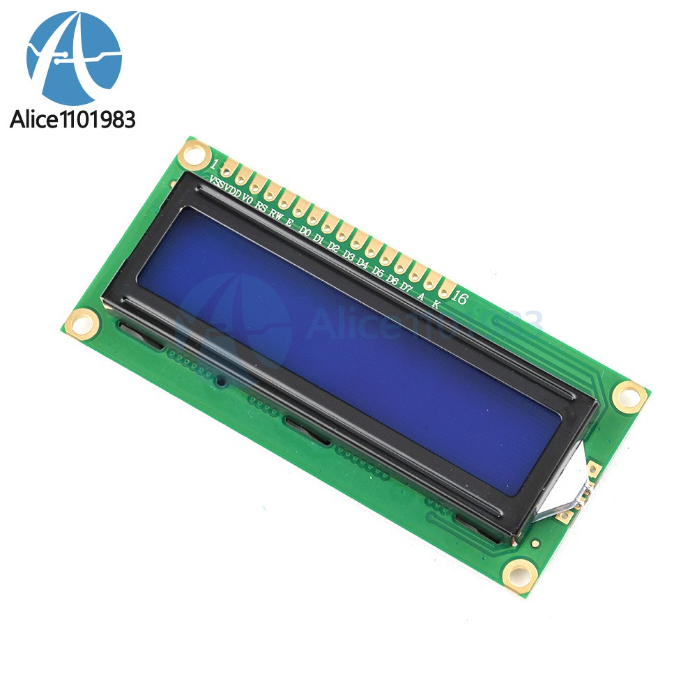 1602 16x2 Character LCD Display Module HD44780 Controller Blue Blacklight