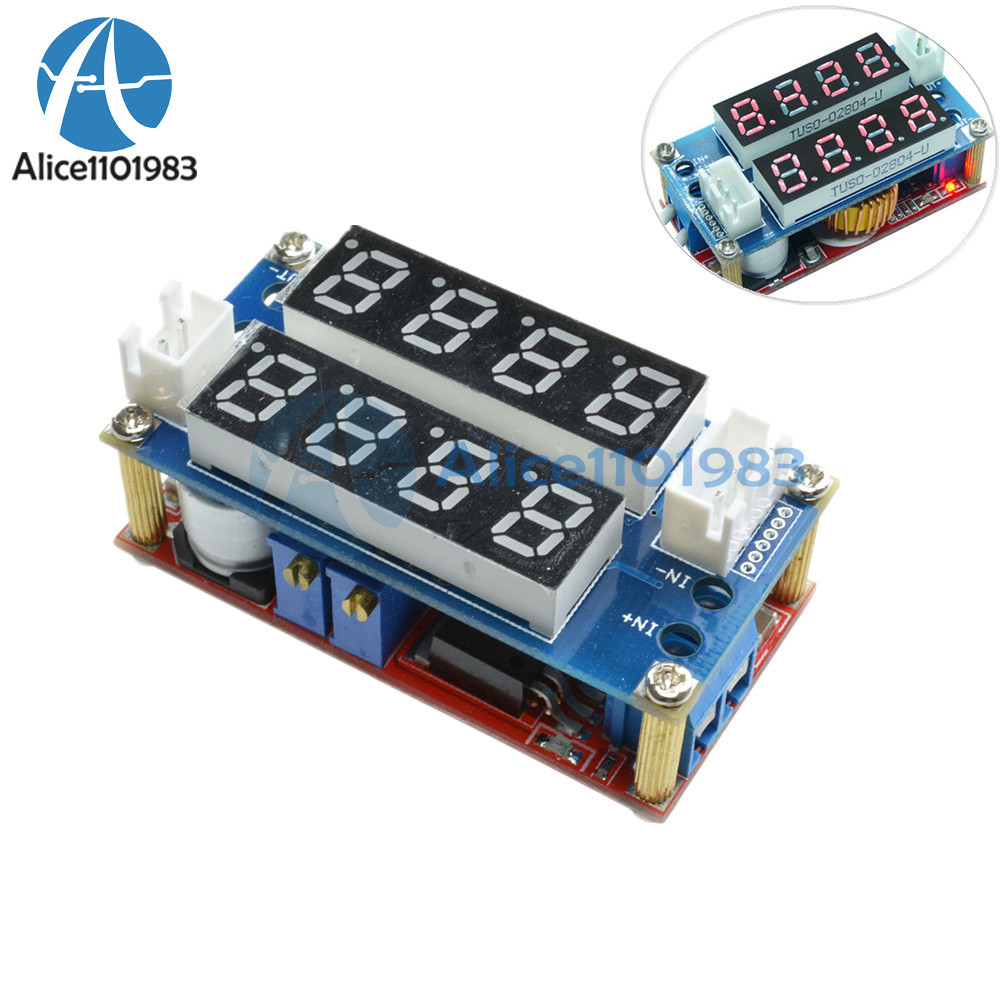 5A Adjustable CC/CV Display Step Down charge Module LED Panel Voltmeter Ammeter