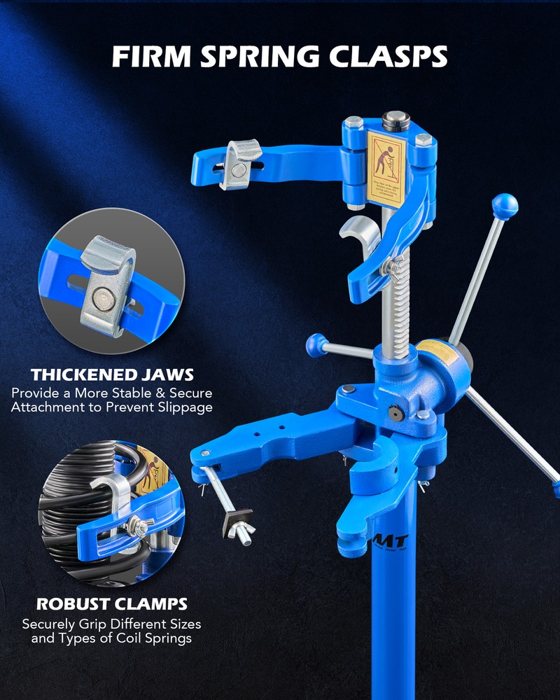 OMT Auto Spring Compressor Hand Operate 20 In Max.Height Strut Coil Spring Press