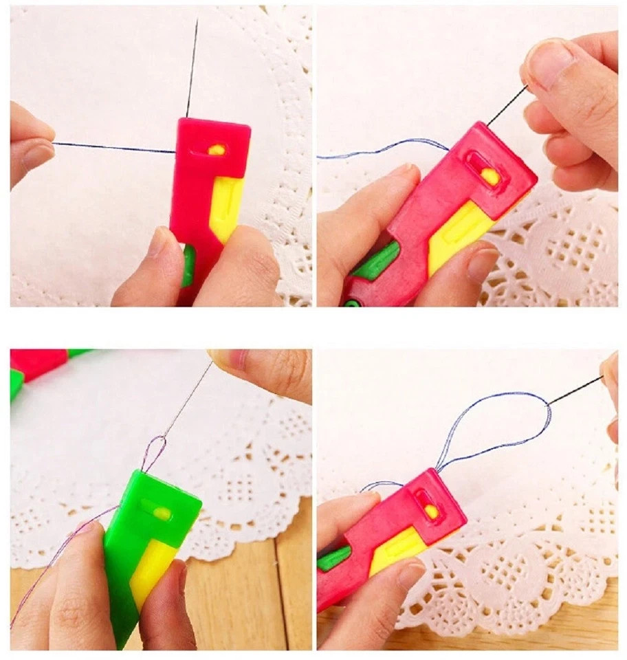 10-Pack Automatic Needle Threaders Easy Thread Guide Tool for Elderly Sewing