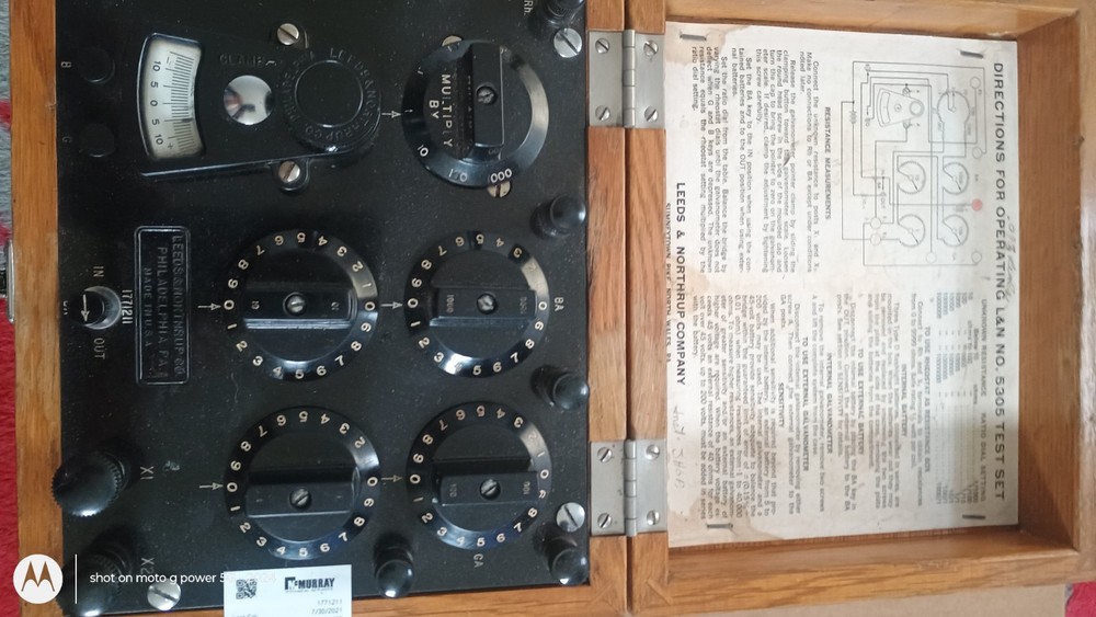 Leeds & Northrup No. 5305 Test Set Instrument L&N UNTESTED
