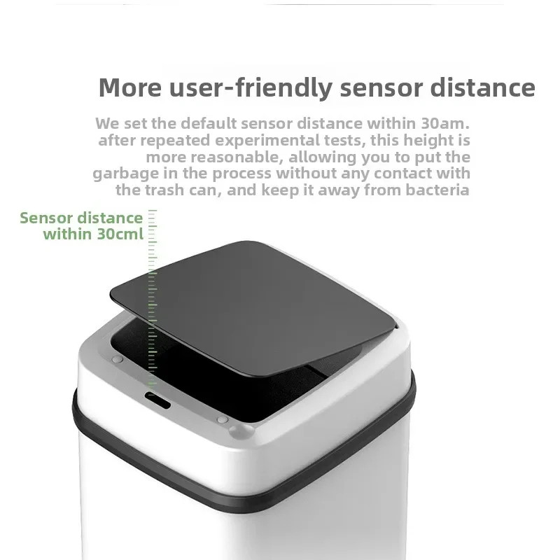 13L Smart Sensor Trash Can Garbage Bucket Automatic TrashBin for Kitchen Bathrom