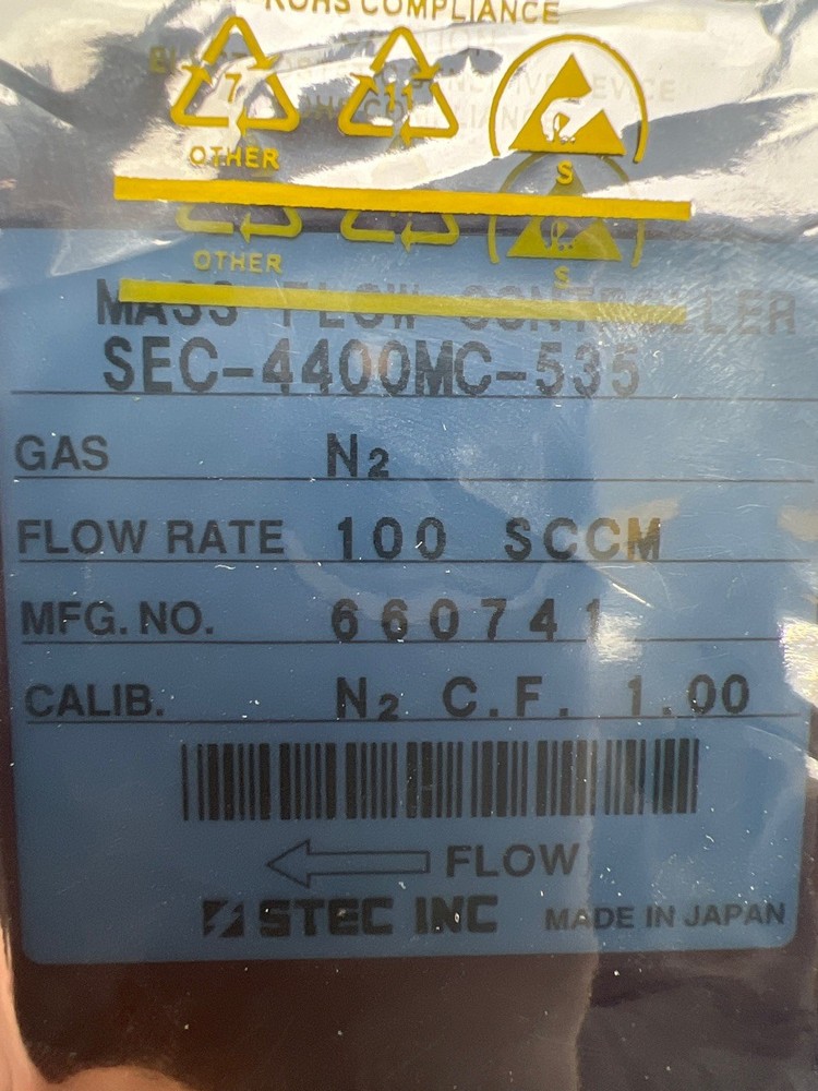 Horiba STEC SEC-4400MC-535 Mass Flow Controller, N2, 100SCCM