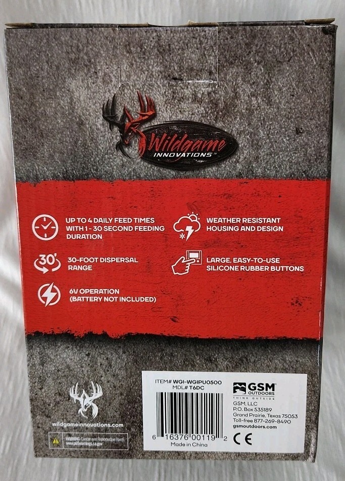 Wildgame Innovations 6V Game Feeder Kit Digital Power Control Unit