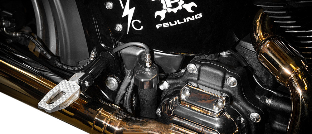 FEULING PARTS Vented Dipstick - Black - M8 Softail 3086