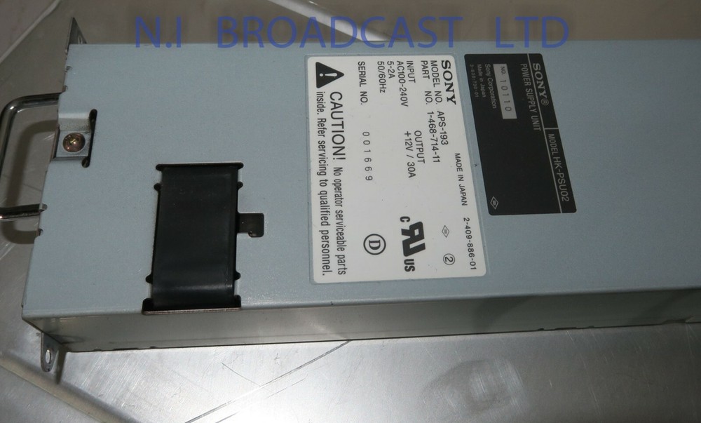 Sony mfs2000  aps193 power supply  for vision mixer APS193 