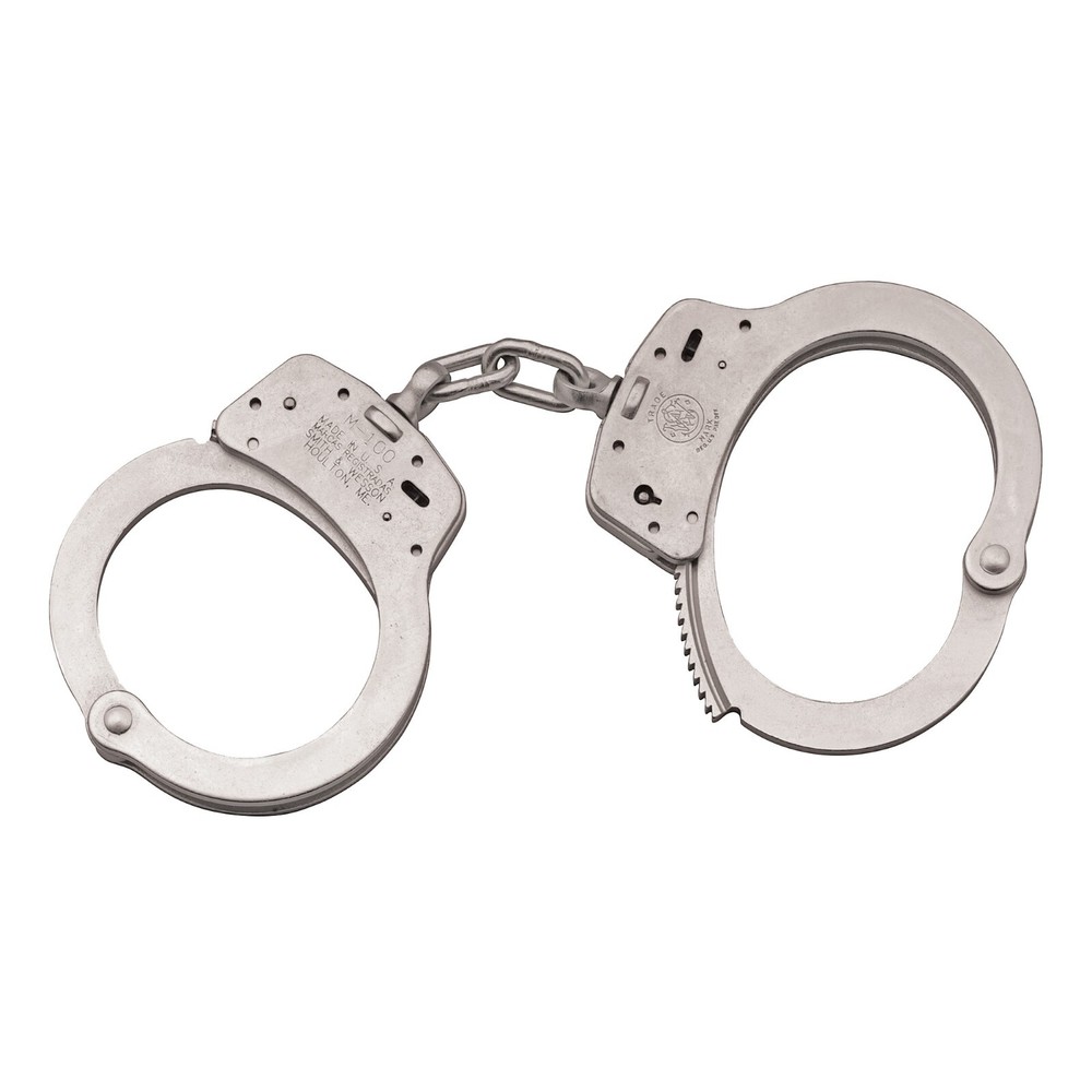 Double Locking S&W/Smith & Wesson 100 Nickel Double Locking Handcuffs