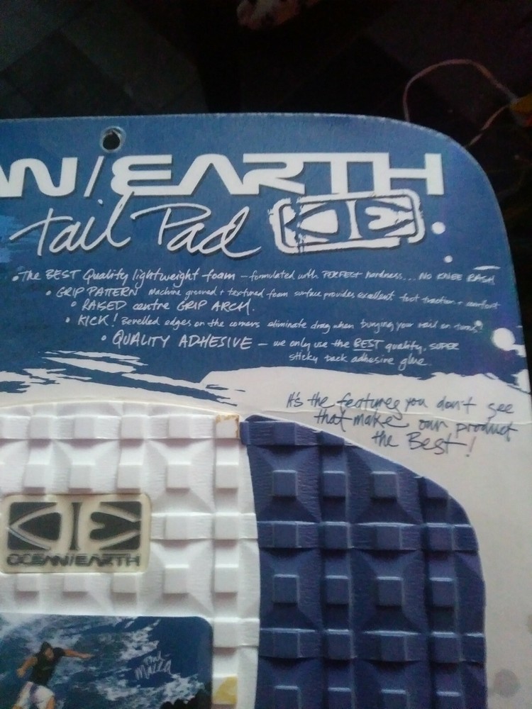 Ocean Earth surfboard traction tail pad surf tailpad