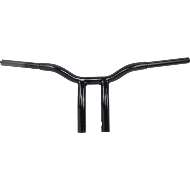 LA CHOPPERS Kage Fighter Welded Bent-Riser Handlebar - Black - LA733810B