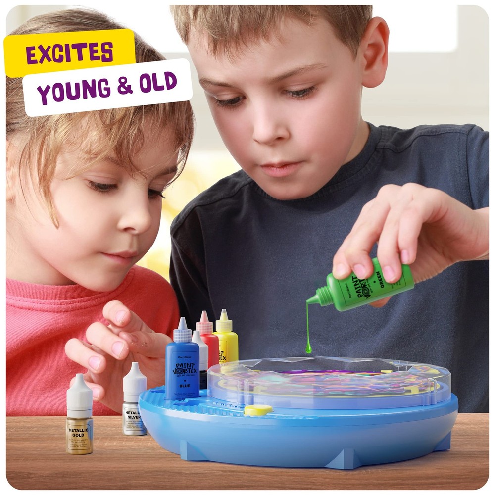 Dan&Darci Paint Spin Art Machine Kit for Kids - Easter medium, Multi-Color