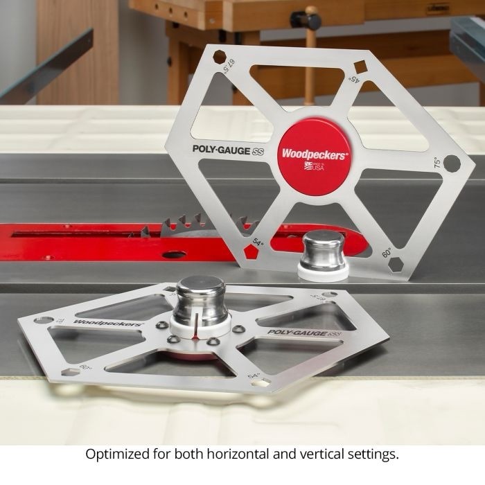 WOODPECKER’S POLY-GAUGE SS Setup Tool for Miter And Table Saws *ONETIME TOOL*