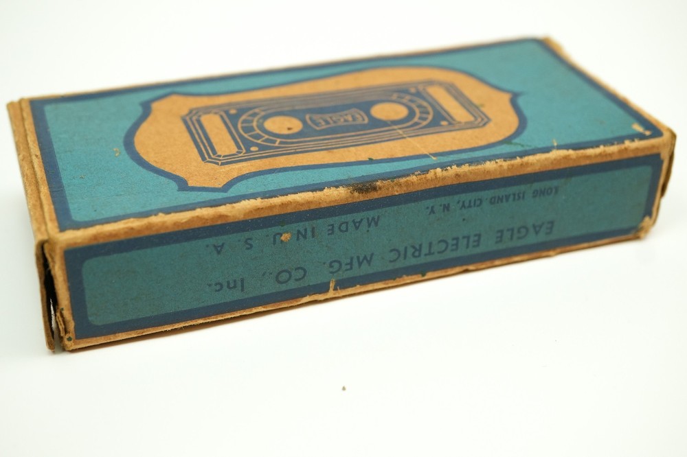 Eagle Electric Bakelite Double Push Button Light Switch NOS Cat 167