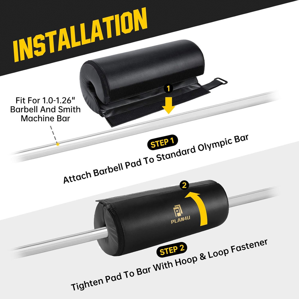Barbell Pad for Bench Press Hip Thrust Weightlifting, Upgraded Board Press with