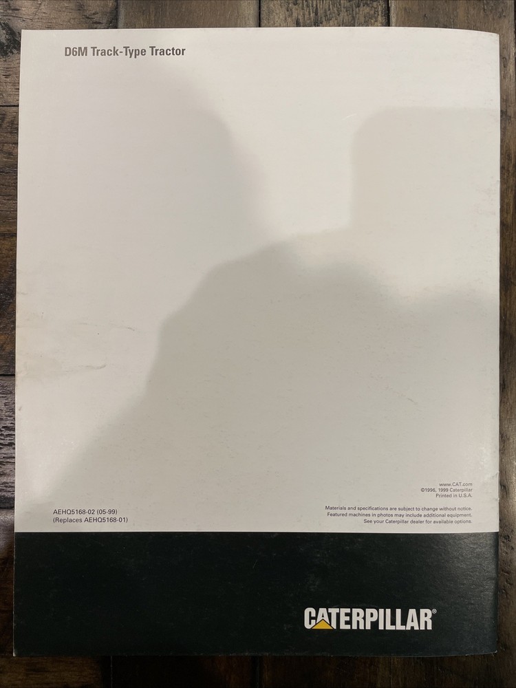 Caterpillar D6M Brochure ‘99