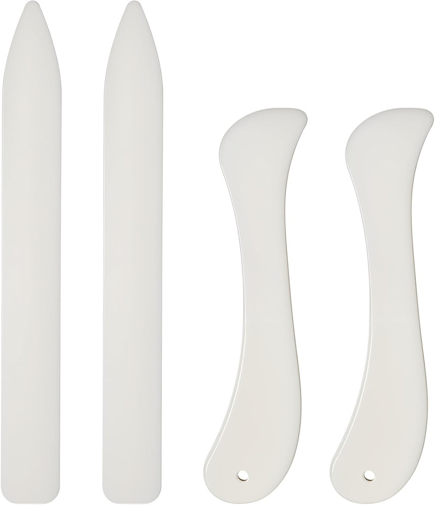 4 Pcs Bone Folders, Crease Makers Scoring Tool Creaser Set Folding Scoring Burni
