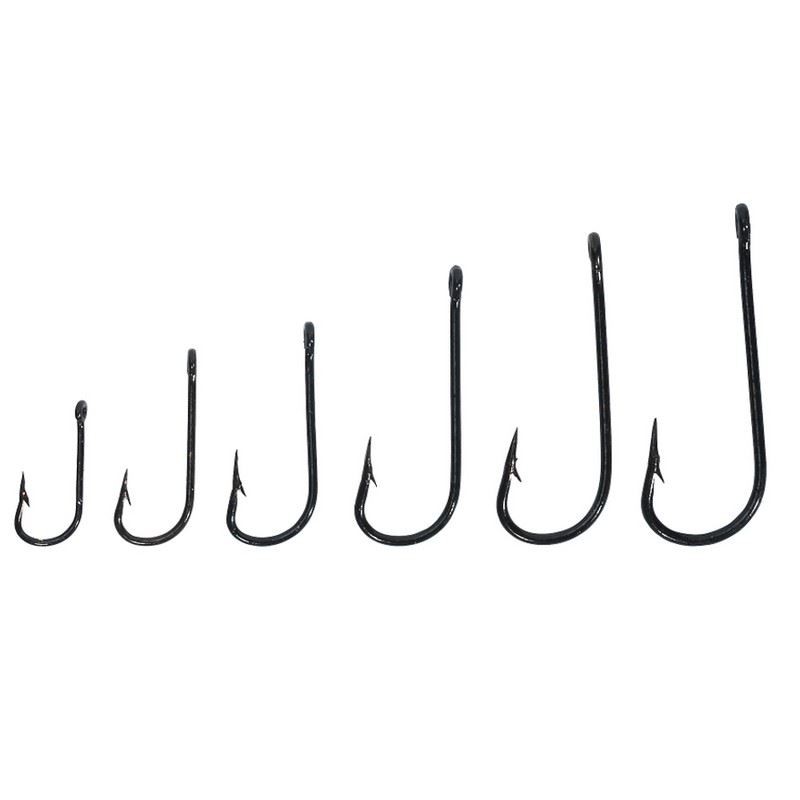Mitchell Assorted Black Kirby Hooks Large 60pcs