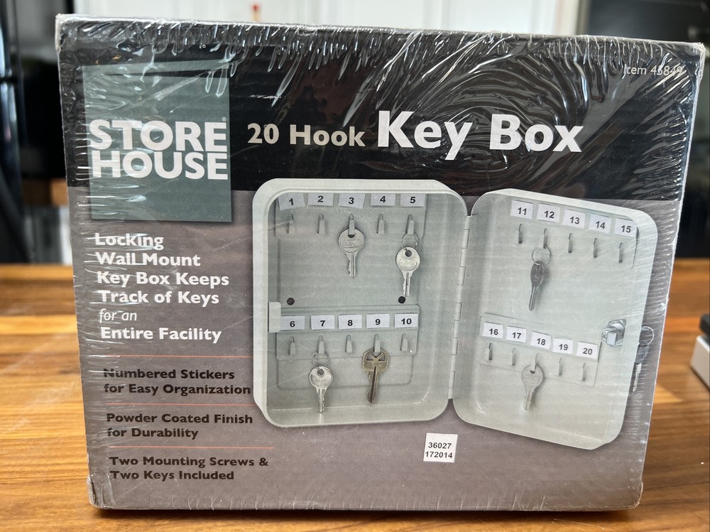 Key Box Locking Wall Mount 20 Hook
