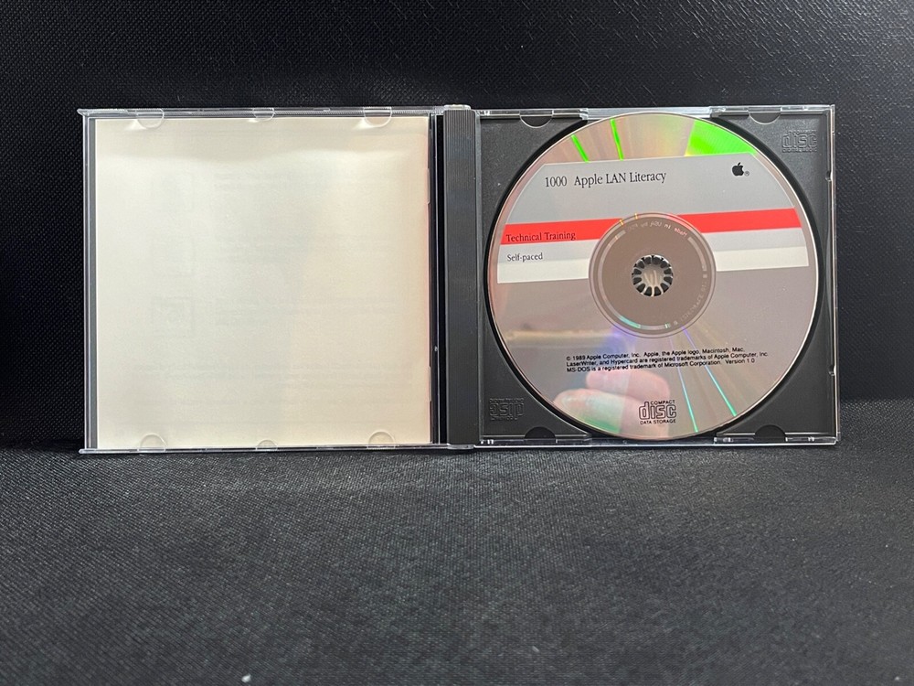 Rare, Vintage 1992 Apple Computer LAN Literacy Technical Training, and Apple Adv