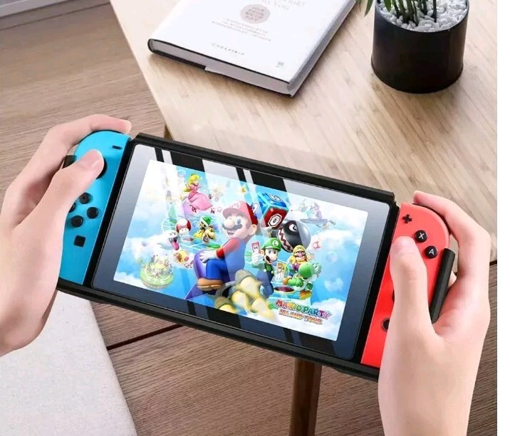 Protective Case for Nintendo Switch, Screen Protector, Anti-Scratch, Thumb Caps