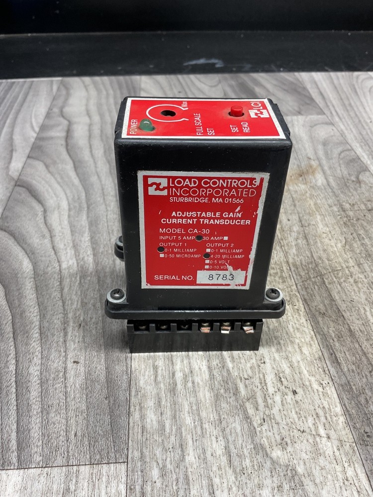 CA-30 LOAD CONTROLS ADJUSTABLE GAIN CURRENT TRANSDUCER #4011PT209SI