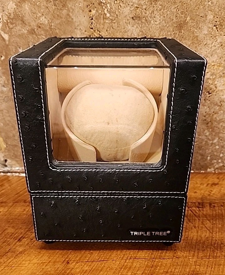 TRIPLE TREE Advanced Watch Winder For Automatic Watches w Soft Pillow