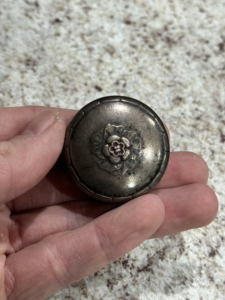 Georg Jensen Sterling Silver Floral Pill Box 79