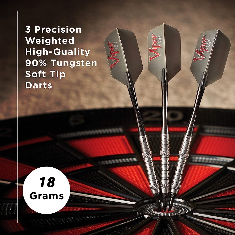 Viper V-Factor 90% Tungsten Soft Tip Darts with Storage/Travel Case