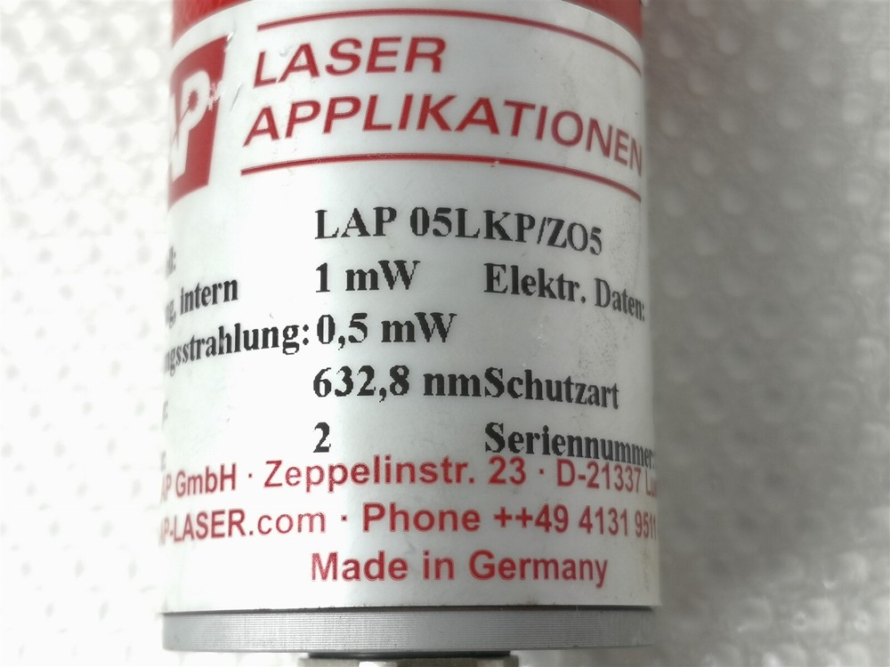 LAP LAP 05LKP/ZO5 Laser Applications
