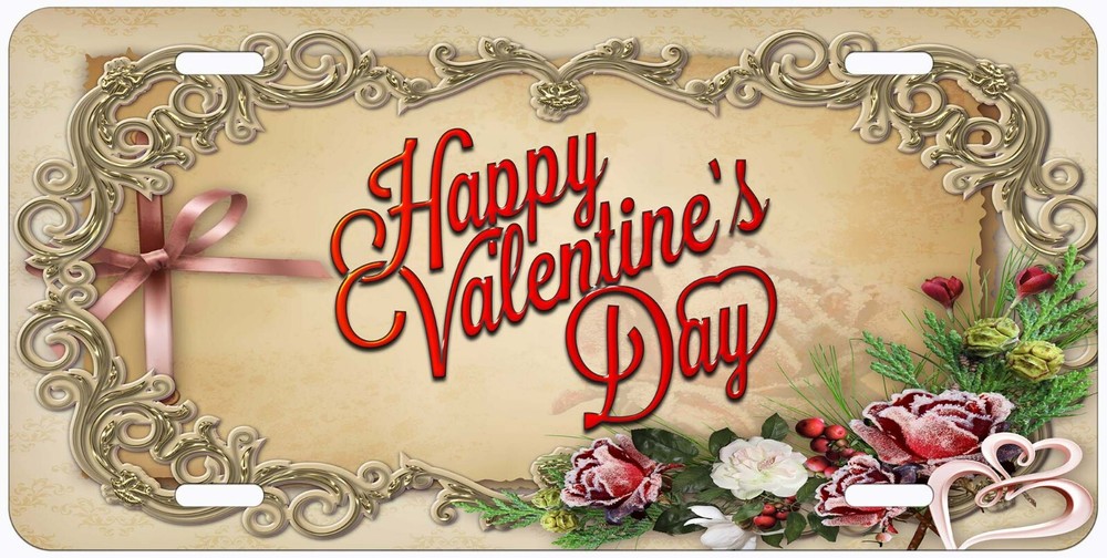 Happy Valentine's Day TAG11 Novelty Car License Plate