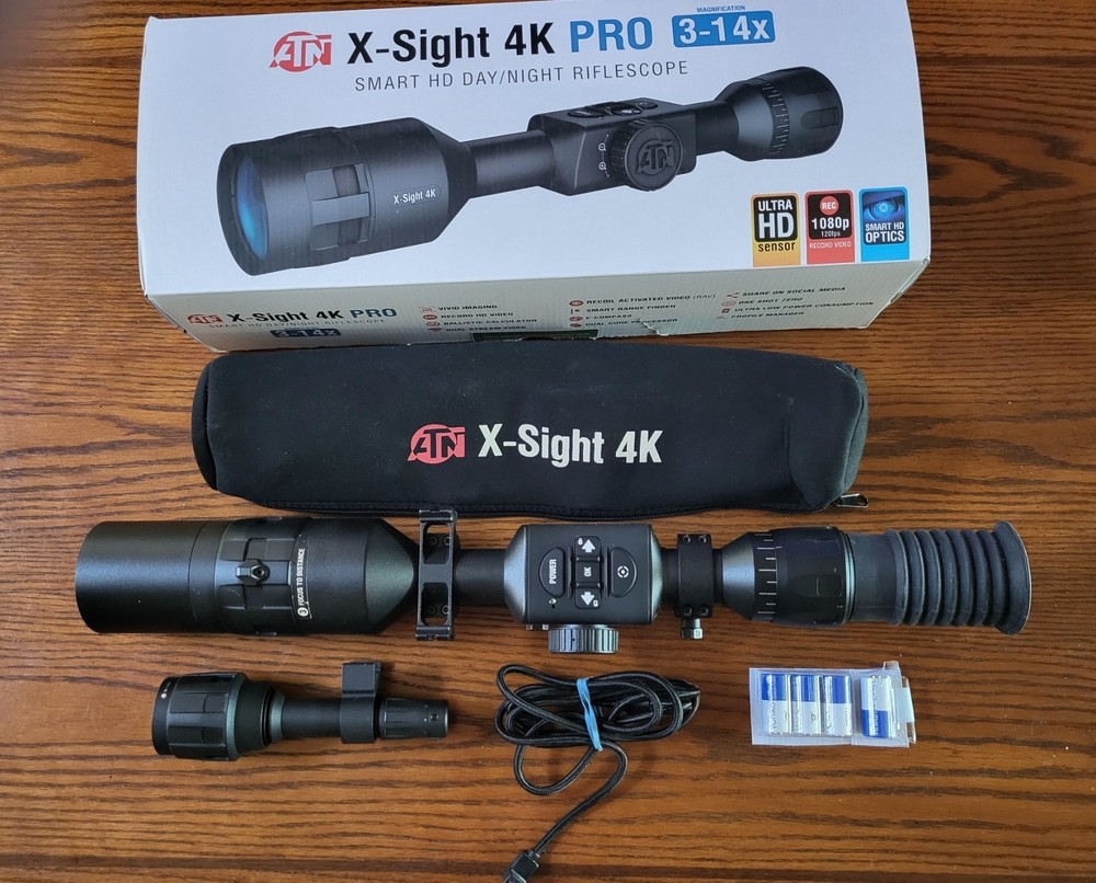 ANT XSight 4K Pro 3-14x Rifle Scope - Black