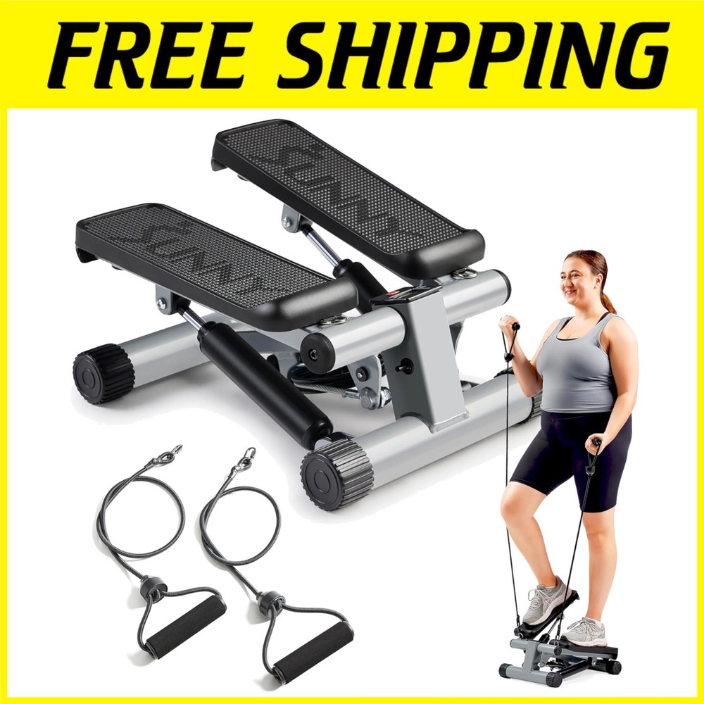 Compact Stair Stepper with Resistance Bands