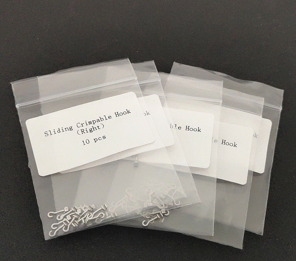 20 Pcs Dental Orthodontic Sliding Crimpable Hook Long Curved Hook Left+Right